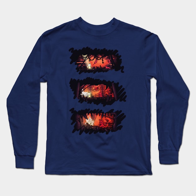 Infernal caves Long Sleeve T-Shirt by Qatweel